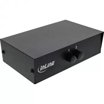 InLine Χειροκίνητος διακόπτης AV 2-Port 3x Cinch IN/OUT Composite Μαύρο