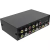 InLine Χειροκίνητος διακόπτης AV 4-Port 3x RCA IN/OUT Composite Μαύρο