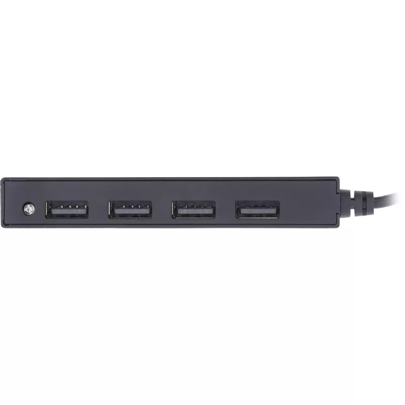 Hub USB 2.0 4 θυρών InLine, αρσενικό βύσμα USB-A σε 4x θηλυκό υποδοχή USB-A, καλώδιο 15cm