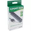 Hub USB 2.0 4 θυρών InLine, αρσενικό βύσμα USB-A σε 4x θηλυκό υποδοχή USB-A, καλώδιο 15cm