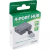 Hub USB 2.0 4 θυρών InLine, αρσενικό βύσμα USB-A σε 4x θηλυκό υποδοχή USB-A, καλώδιο 4cm