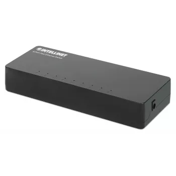 Switch Fast Ethernet 8 θυρών Intellinet μεγέθους desktop, πλαστικό, IEEE 802.3az (Energy Efficient Ethernet), μαύρο