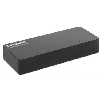 Switch Fast Ethernet 8 θυρών Intellinet μεγέθους desktop, πλαστικό, IEEE 802.3az (Energy Efficient Ethernet), μαύρο