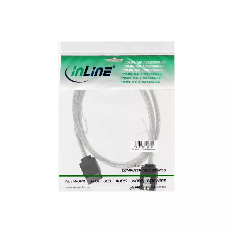 Στρογγυλό καλώδιο SATA 6Gb/s InLine με κλειδώματα 0,75m