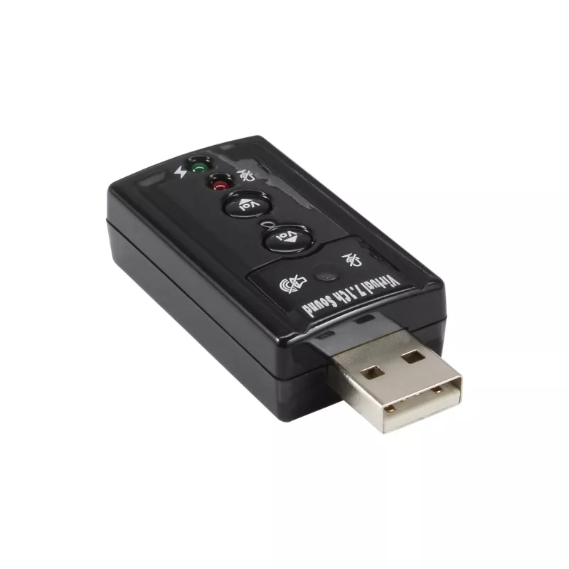 Κάρτα ήχου USB InLine 33051C με εικονικό ήχο surround 7.1