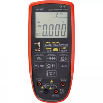 Πολύμετρο InLine 43127 με touchpad, φωτιζόμενη οθόνη LED 62x50 mm, CAT III/CAT IV, μπαταρία AA