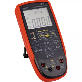 Πολύμετρο InLine 43127 με touchpad, φωτιζόμενη οθόνη LED 62x50 mm, CAT III/CAT IV, μπαταρία AA