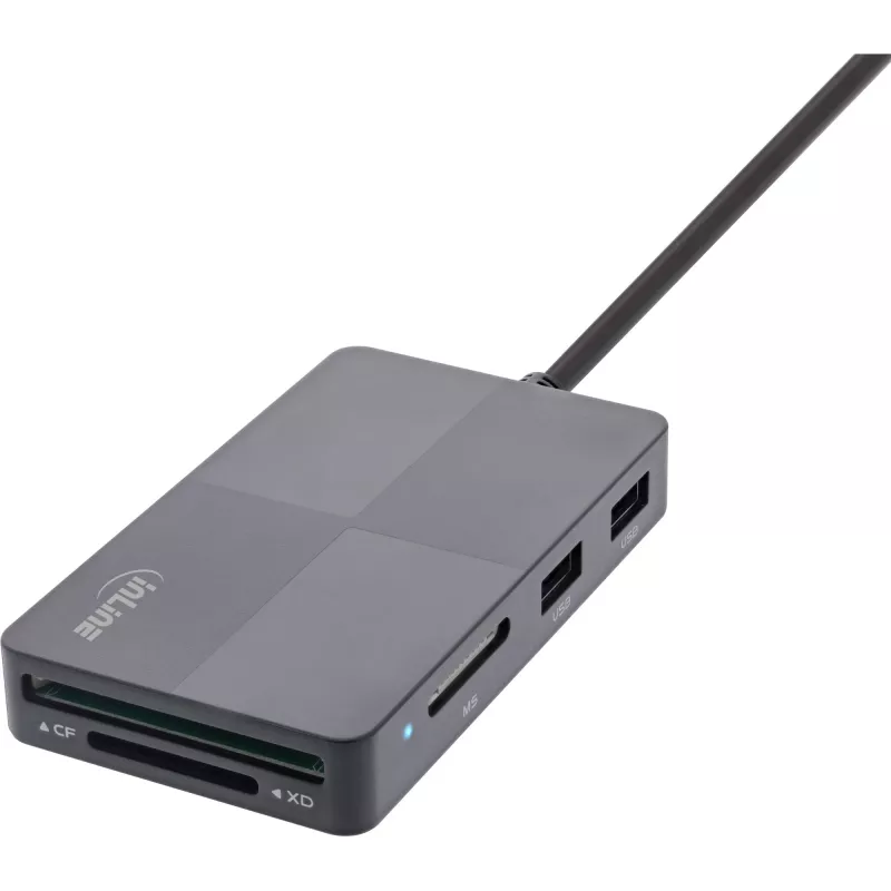 InLine 66772F Αναγνώστης καρτών USB γκρι