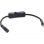 InLine Καλώδιο DC με διακόπτη, βύσμα/υποδοχή DC 4,0x1,7 mm, AWG 18, μαύρο, 0,20 m