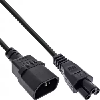 InLine Καλώδιο τροφοδοσίας, υποδοχή C14 σε βύσμα C5, μαύρο, 2 m