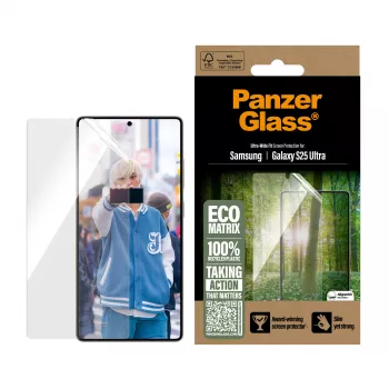 Μεμβράνη προστασίας οθόνης PanzerGlass® ECO MATRIX Samsung Galaxy S25 Ultra | Ultra-Wide Fit