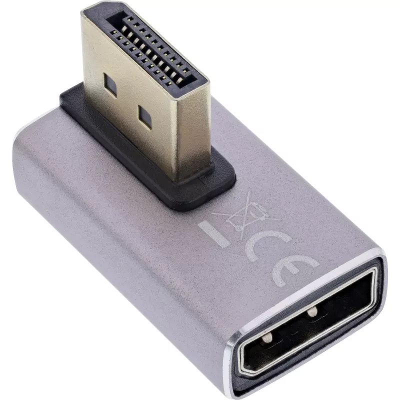 Αλλαγή φύλου DisplayPort InLine 17291H γκρι μαύρο επιχρυσωμένο