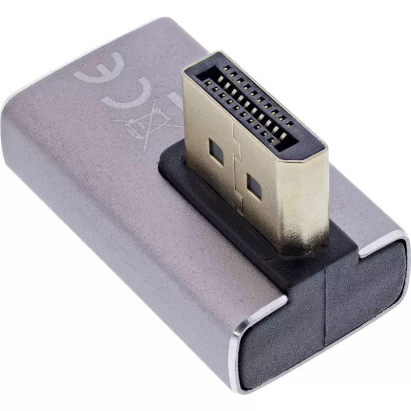 Αλλαγή φύλου DisplayPort InLine 17291H γκρι μαύρο επιχρυσωμένο