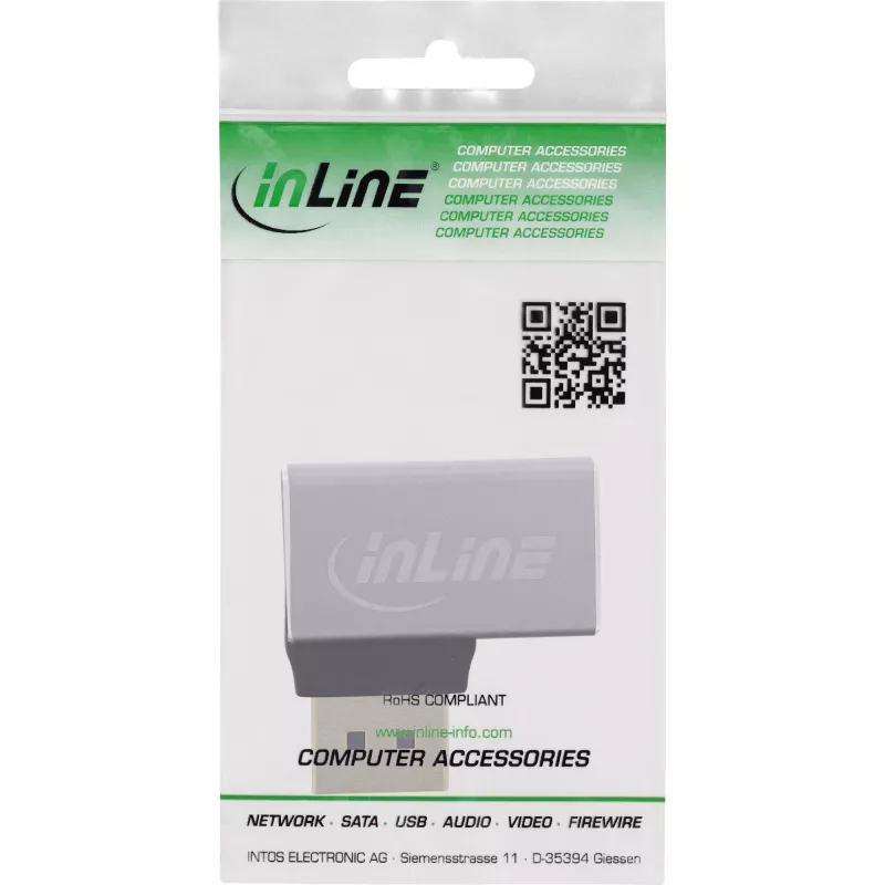 InLine 17291E Καλώδιο αλλαγής φύλου DisplayPort γκρι, μαύρο