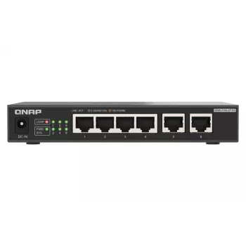 QNAP QSW-2104-2T-R2 Διακόπτης δικτύου Unmanaged 10G Ethernet (100/1000/10000) Desktop μαύρο