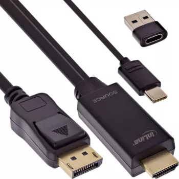 Ενεργός μετατροπέας βίντεο InLine 17162I 3840x2160 HDMI σε DisplayPort