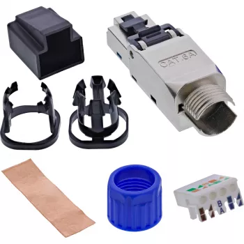Καλώδιο δικτύου InLine 76204D Βύσμα RJ-45 / LSA ευθύ 8,5 mm
