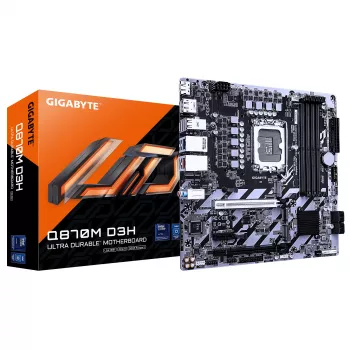 Gigabyte Q870M D3H Μητρική κάρτα, LGA1851, Micro ATX, Q870