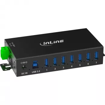 InLine 35396B Hub διασύνδεσης USB 3.2 Gen 1 (3.1 Gen 1) Type-B 5000 Mbit/s Μαύρο