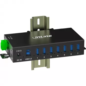 InLine 35396B Hub διασύνδεσης USB 3.2 Gen 1 (3.1 Gen 1) Type-B 5000 Mbit/s Μαύρο