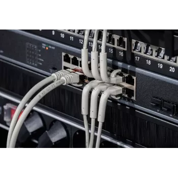 Digitus CAT 6A F-FTP εύκαμπτο καλώδιο patch χαλκού 1 m Γκρι