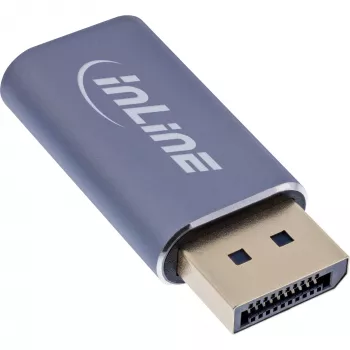 InLine 64107I Προσαρμογέας καλωδίου βίντεο USB Type-C DisplayPort Γκρι