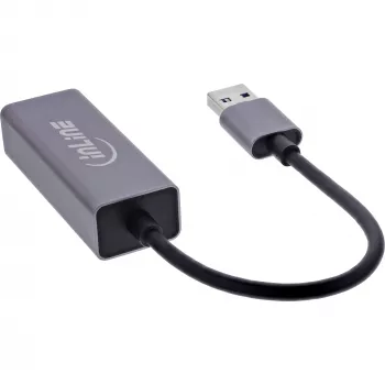 InLine 33380P Κάρτες/Προσαρμογείς διασύνδεσης RJ-45 USB Type-A αρσενικό 1 Gbit/s