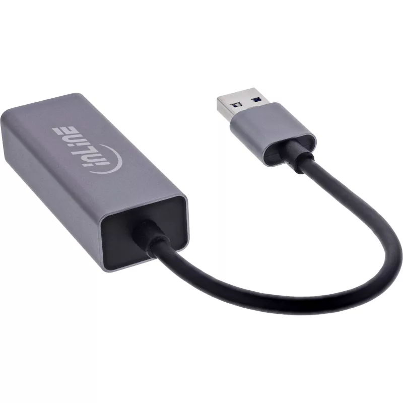 InLine 33380P Κάρτες/Προσαρμογείς διασύνδεσης RJ-45 USB Type-A αρσενικό 1 Gbit/s