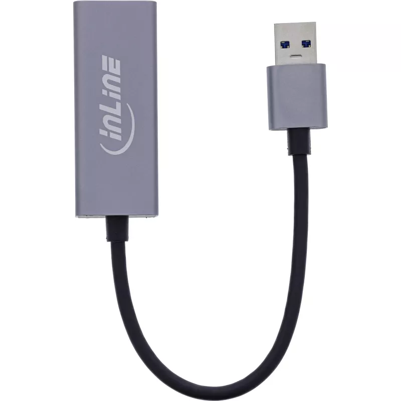 InLine 33380P Κάρτες/Προσαρμογείς διασύνδεσης RJ-45 USB Type-A αρσενικό 1 Gbit/s