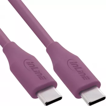 InLine 35892P Καλώδιο USB USB 2.0 2 m USB C Μωβ