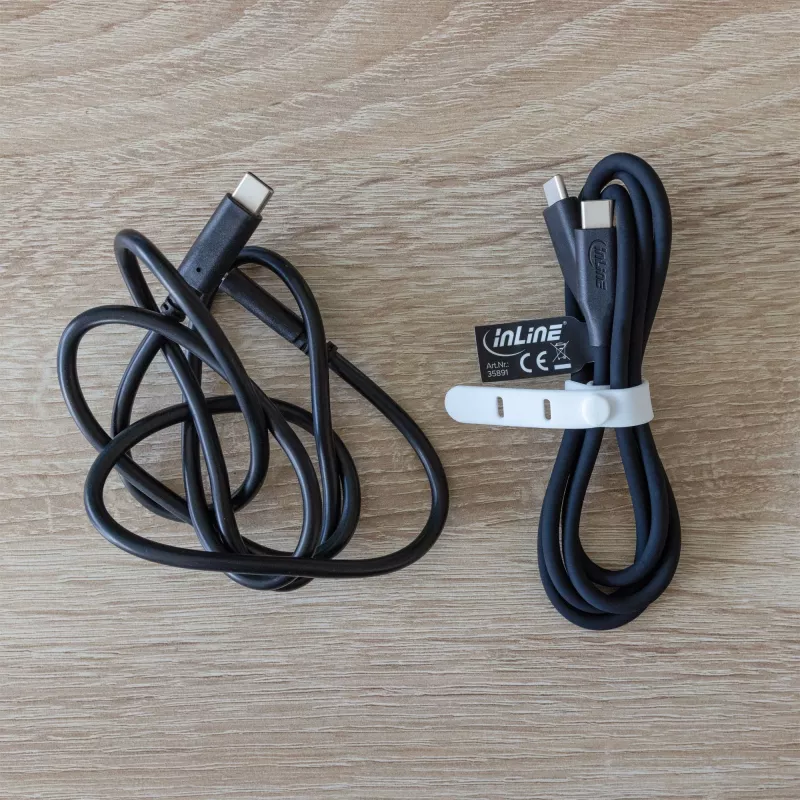 InLine 35891 Καλώδιο USB USB 2.0 1 m USB-C Μαύρο