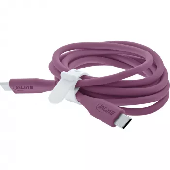 InLine 35895P Καλώδιο USB USB 2.0 0,5 m USB C Μωβ