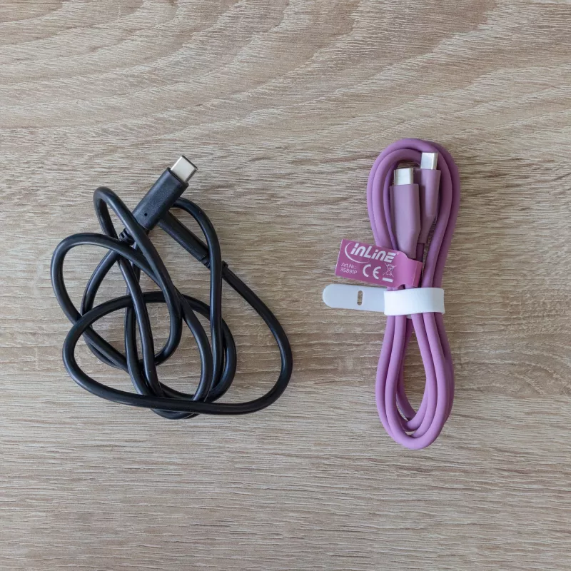 InLine 35895P Καλώδιο USB USB 2.0 0,5 m USB C Μωβ