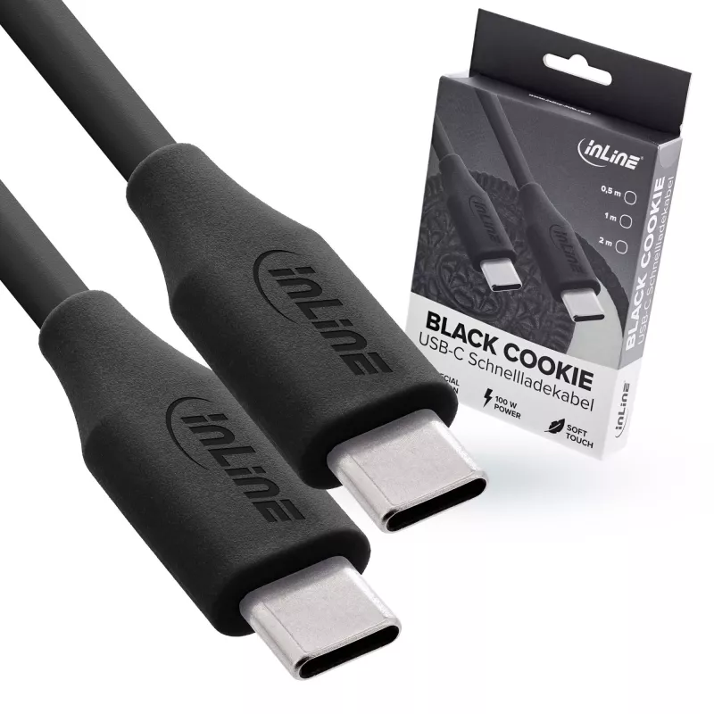 Καλώδιο USB InLine 35895 0,5m USB-C μαύρο USB 2.0 0,48 Gbit/s