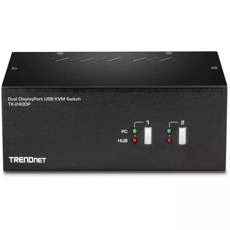 Διακόπτης KVM Trendnet TK-240DP Μαύρο