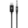 Καλώδιο σύνδεσης ήχου Goobay Apple Lightning σε 3,5 mm 1 m Μαύρο