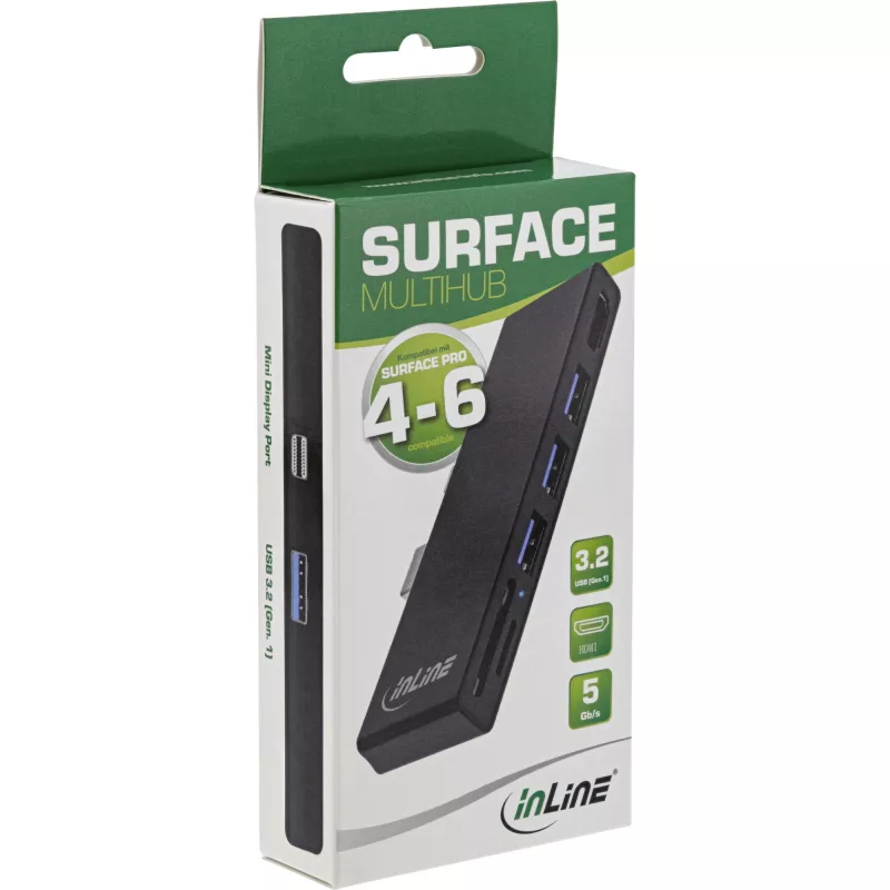 InLine Surface Pro 4/5/6 MultiHub Αντάπτορας σύνδεσης USB-C