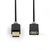 Καλώδιο USB Nedis CCBW60010AT20 2 m USB 2.0 USB A Ανθρακί