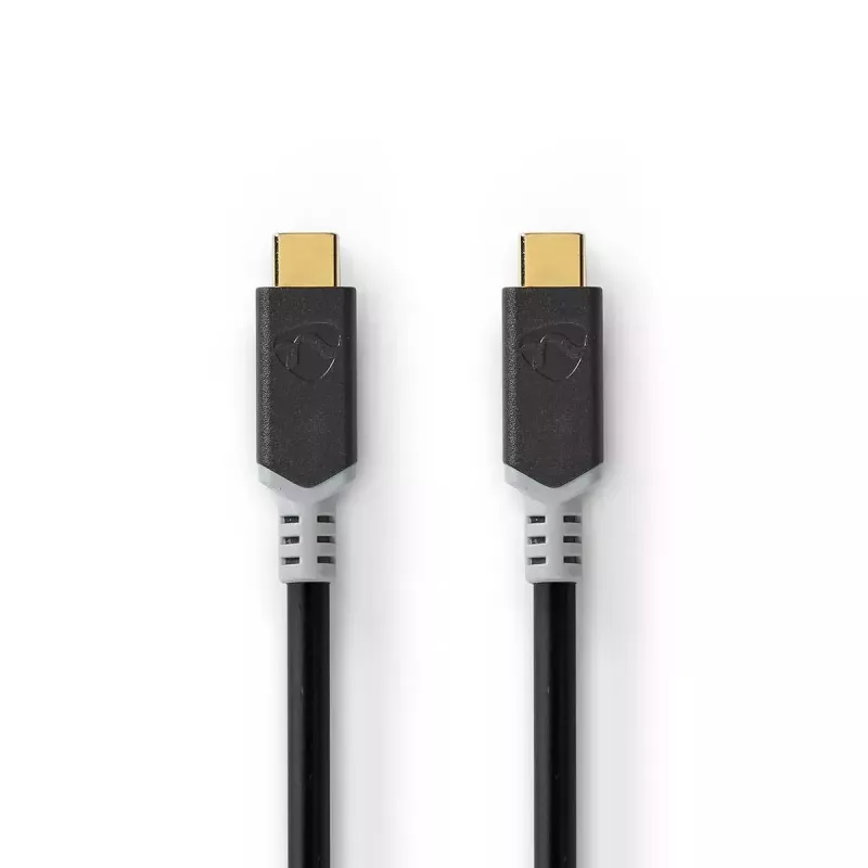 Καλώδιο USB Nedis CCBW64020AT20 USB4 Gen 2x2 2 m USB C Μαύρο Ασημί
