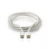 Καλώδιο USB Nedis CCTB60700AL20 2m USB C Αλουμίνιο USB 2.0