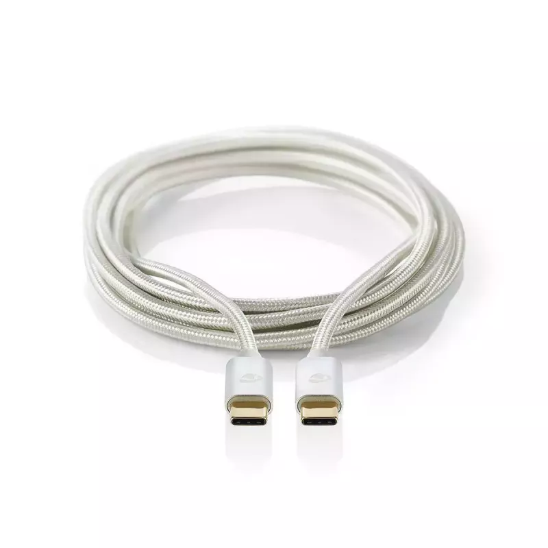 Καλώδιο USB Nedis CCTB60700AL20 2m USB C Αλουμίνιο USB 2.0