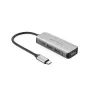 Βάση laptop HYPER HD41-GL USB 2.0 Type-C Μαύρο Γκρι