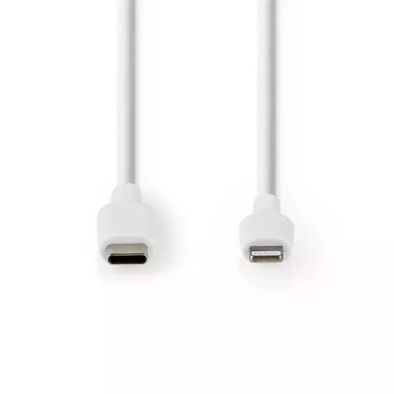 Καλώδιο Lightning Nedis CCGW39650WT10 1m λευκό USB C