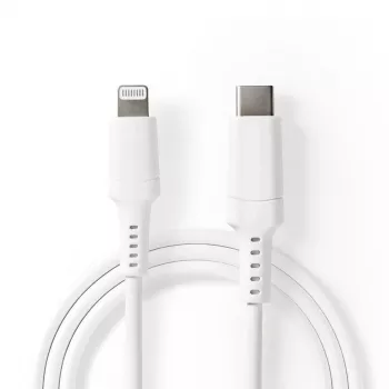 Καλώδιο Lightning Nedis CCGW39650WT10 1m λευκό USB C