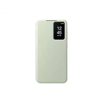 Θήκη πορτοφόλι Samsung Galaxy S24+ πράσινο μονόχρωμο