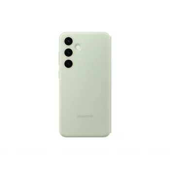Θήκη πορτοφόλι Samsung Galaxy S24+ πράσινο μονόχρωμο