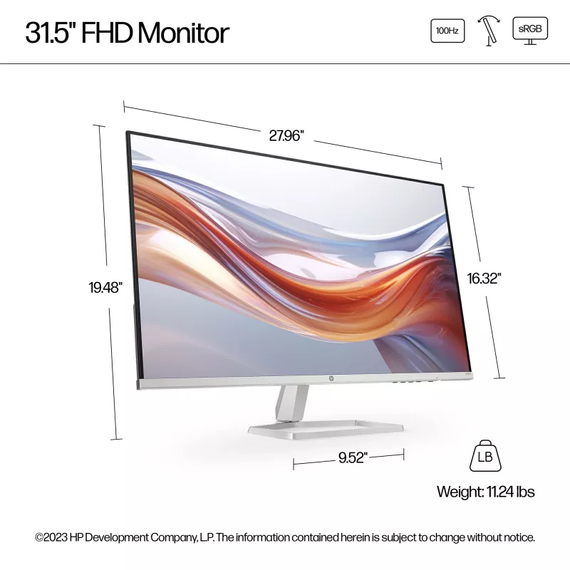 Οθόνη HP Series 5 532sf 31,5 ίντσες LCD LED 1920 x 1080