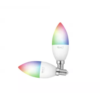 Έξυπνος λαμπτήρας TRUST 71293 – Wi-Fi Smart Light, λευκό, AC, 37×100 mm, συσκευασία 2 τεμ.