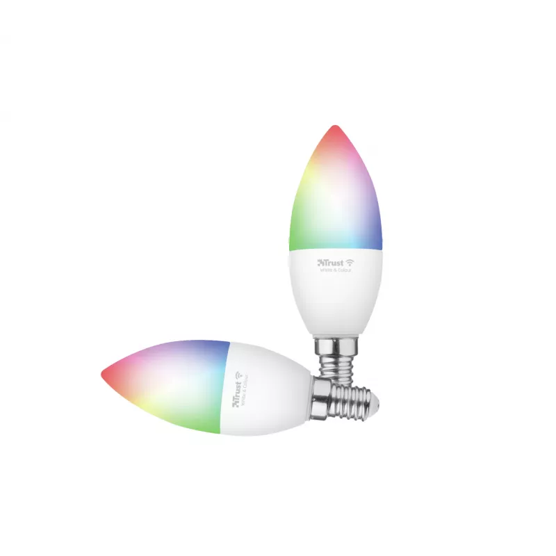Έξυπνος λαμπτήρας TRUST 71293 – Wi-Fi Smart Light, λευκό, AC, 37×100 mm, συσκευασία 2 τεμ.