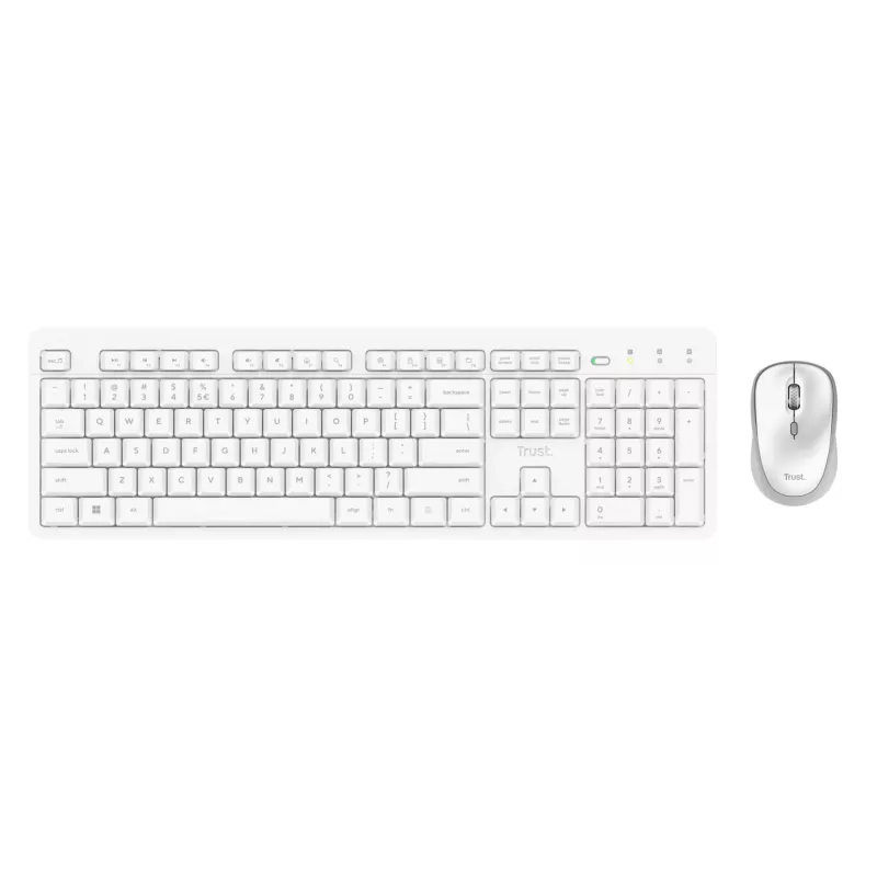 Trust Ody II πληκτρολόγιο ποντίκι περιλαμβάνεται Home/Office RF Wireless γερμανικό λευκό